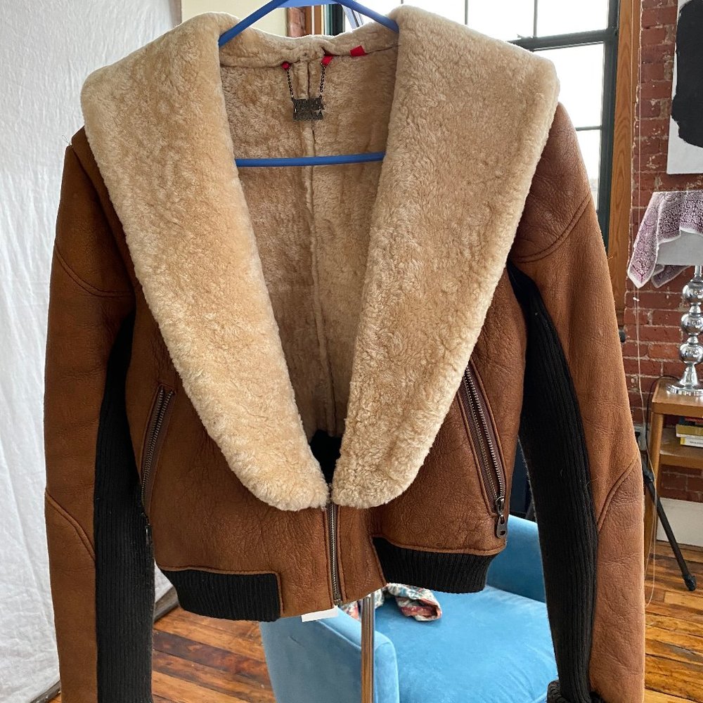 Doma Genuine Lamb Shearling Leather Jacket was$350